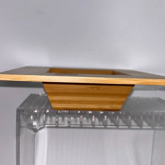 Teleflora Square Bamboo Serving Dish Collection 9" x 9" Vase Ikebana Ecofriendly - Picture 2 of 9